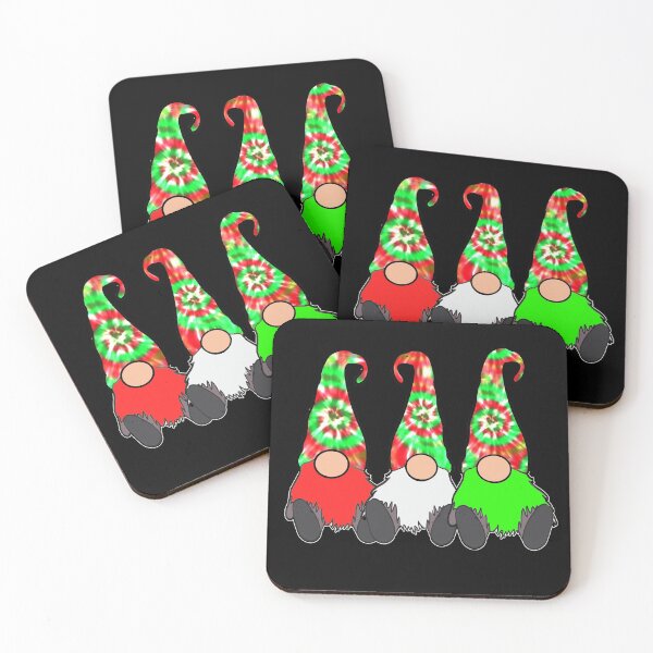 Item preview, 3 Hippie Gnomes  Christmas Tie Dye Hat Retro Peace Groovy designed and sold by funnytshirtemp.