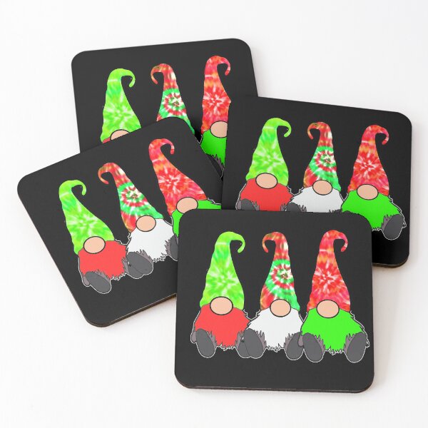 Item preview, 3 Hippie Gnomes  Christmas Tie Dye Hat Retro Peace Groovy designed and sold by funnytshirtemp.