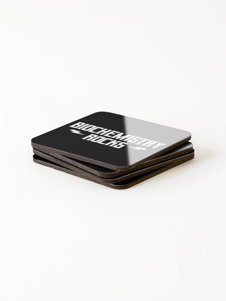 Thumbnail 4 of 5, Coasters (Set of 4), Biochemistry Rocks designed and sold by teesaurus.