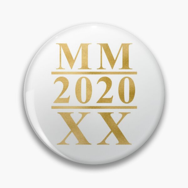 Item preview, 2020 - MMXX Roman Numerals (White Gold) designed and sold by 4wordsmovement.
