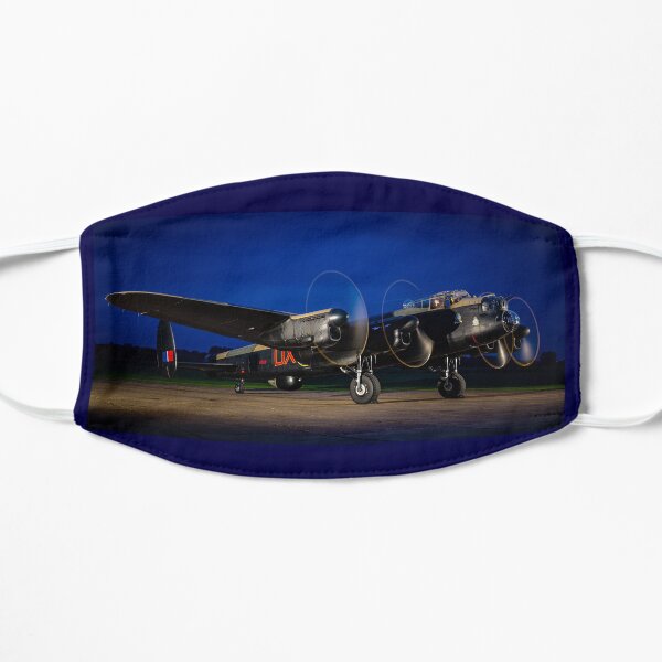 RAF Lancaster at twilight Flat Mask