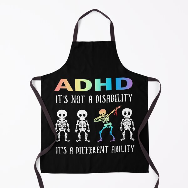 Item preview, ADHD It's Not Disability It's A Different Ability Skeleton Funny Gifts designed and sold by Dolphin Graphic.