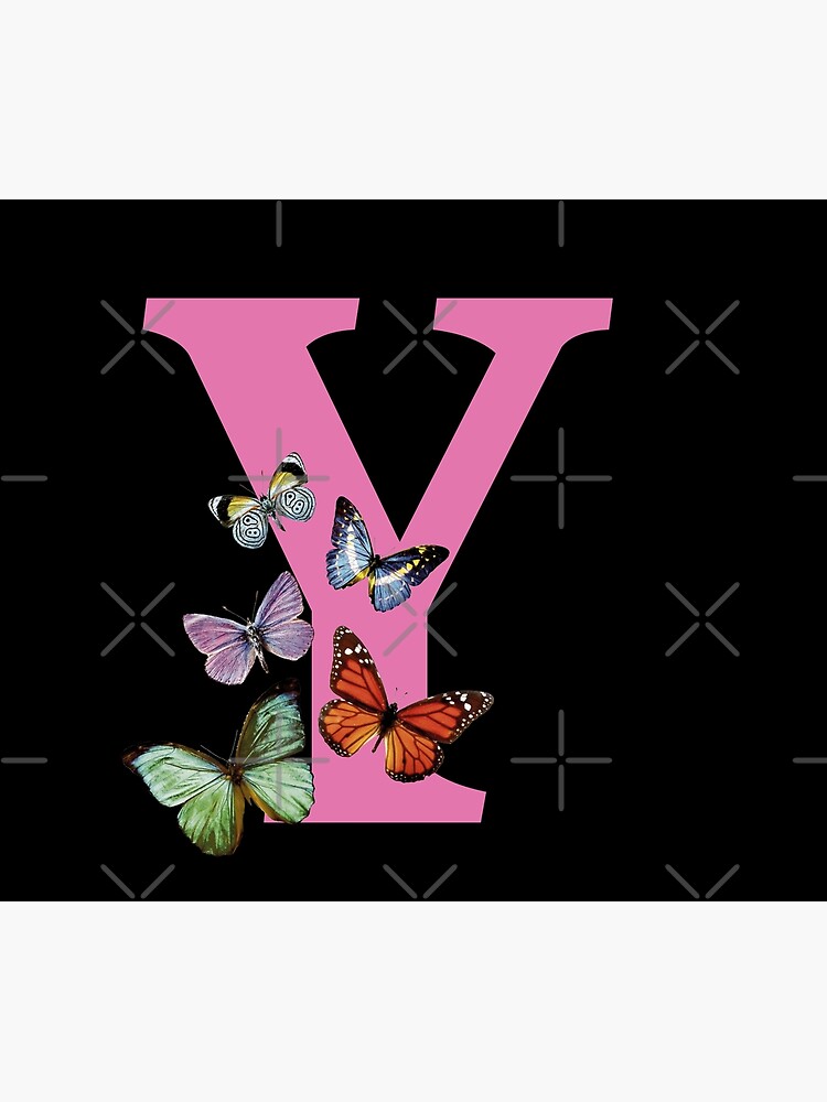 Download Pink Y2K Louis Vuitton With Butterflies Background