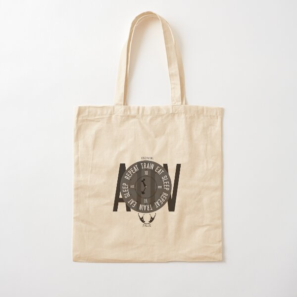 Train Eat Sleep Repeat Cotton Tote Bag