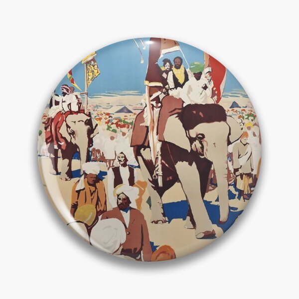 Item preview, Allahabad retro poster designed and sold by CorasPosters.