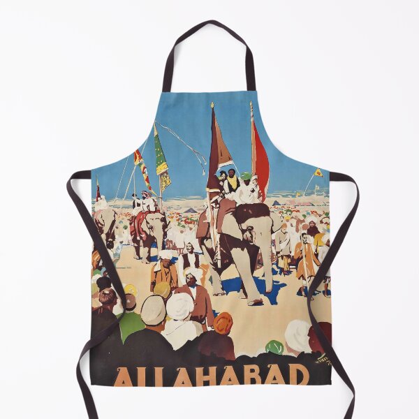 Item preview, Allahabad retro poster designed and sold by CorasPosters.