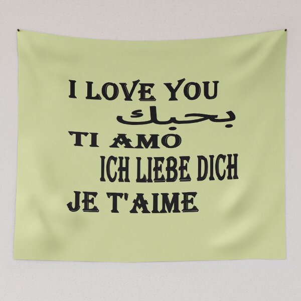 Item preview, I LOVE YOU IN 5 LANGUAGES  designed and sold by omy-jozef.