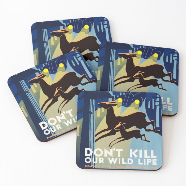 Item preview, DON'T KILL OUR WILD LIFE Department of National Park Service WPA  designed and sold by retroposters.