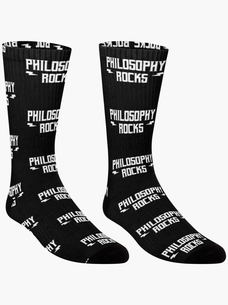 Thumbnail 3 of 5, Socks, Philosophy Rocks designed and sold by teesaurus.