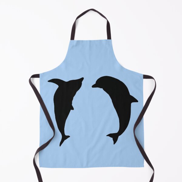 Item preview, Two jumping dolphins silhouette designed and sold by MIRO3D.