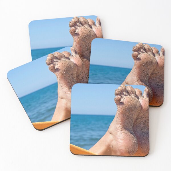 Item preview, sandy crazy woman toes  on the beach designed and sold by Flavio Vieri.