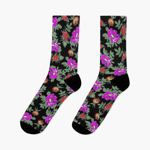 Item preview, Rosehips and wild rose fruit - black designed and sold by Caroline Bochud.