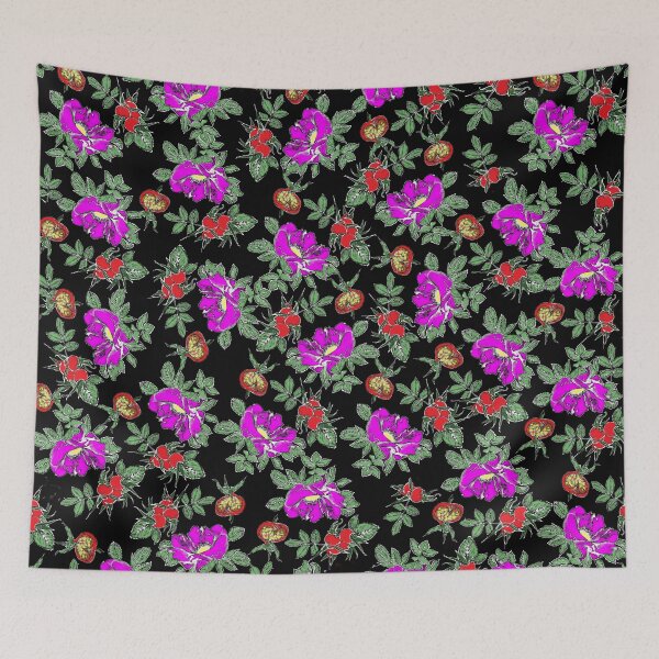 Item preview, Rosehips and wild rose fruit - black designed and sold by Caroline Bochud.