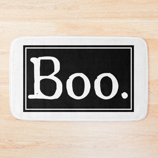 Item preview, "Boo." White & Black Halloween Minimalist design designed and sold by NeekPrints.