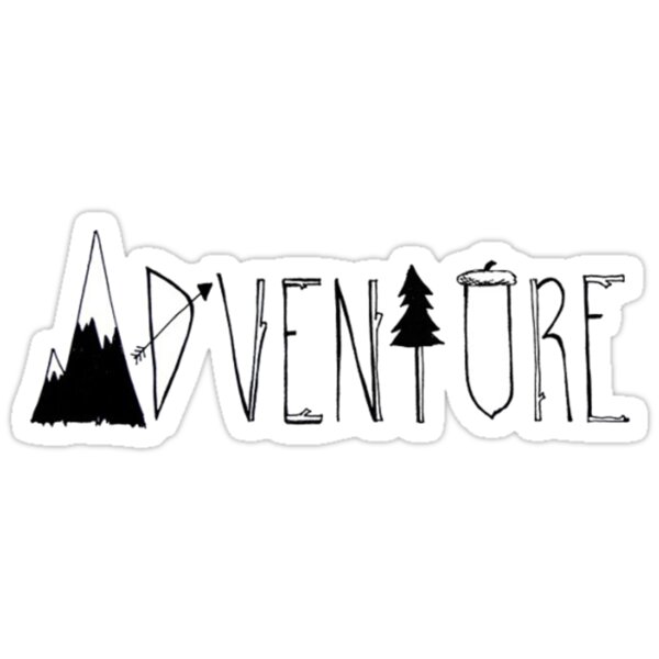 "Adventure" Stickers by Audrey Metcalf | Redbubble