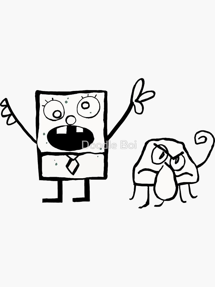 "DoodleBob and Squiddle" Sticker for Sale by TristanLeung Redbubble