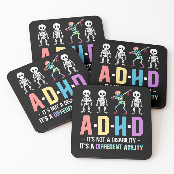 Item preview, ADHD It's Not Disability It's A Different Ability Skeleton Dab Funny designed and sold by Dolphin Graphic.