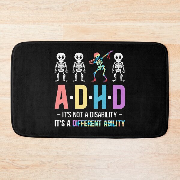 Item preview, ADHD It's Not Disability It's A Different Ability Skeleton Dab Funny designed and sold by Dolphin Graphic.