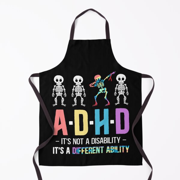 Item preview, ADHD It's Not Disability It's A Different Ability Skeleton Dab Funny designed and sold by Dolphin Graphic.