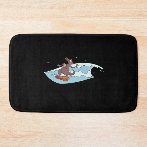 Item preview, Kangaroo surfer with child on wave designed and sold by Monkey Ful.