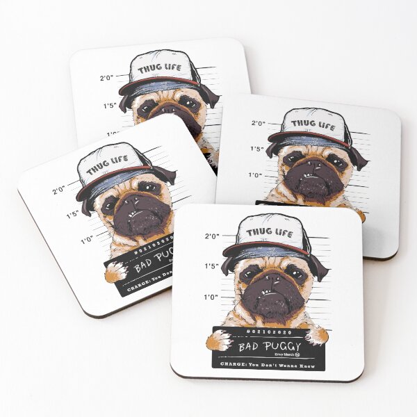 Item preview, Bad Puggy - Pug Life designed and sold by Envy-Merch.