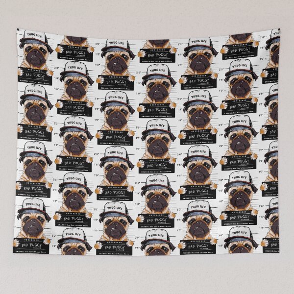Item preview, Bad Puggy - Pug Life designed and sold by Envy-Merch.