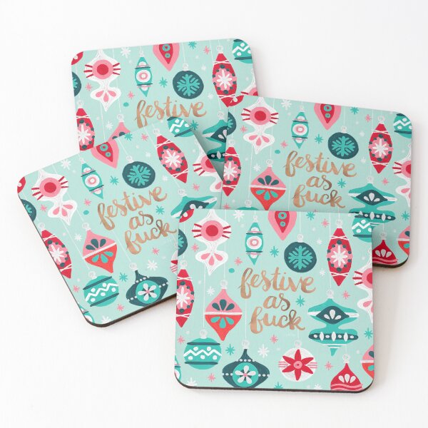 Item preview, Festive As Fuck – Mint Palette designed and sold by Cat Coquillette.