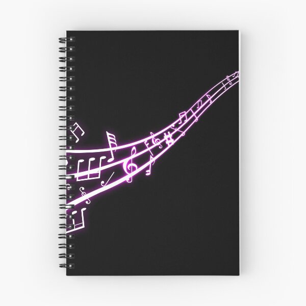 Item preview, Glowing Music Note Wave Purple designed and sold by Roy Store.