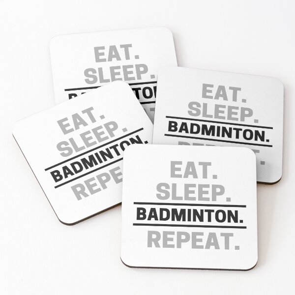 Item preview,  Eat, Sleep, Badminton, Repeat text designed and sold by Cc8266.