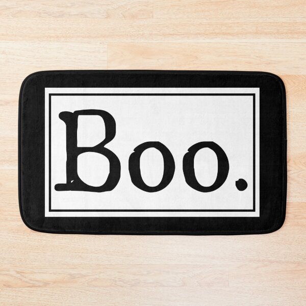 Item preview, "Boo." Black & White Halloween Minimalist design designed and sold by NeekPrints.