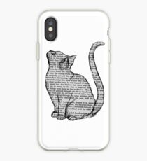 Vinilo o funda para iPhone libros y gatos y libros y gatos