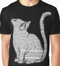 Bücher und Katzen und Bücher und Katzen Grafik T-Shirt