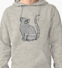 books and cats and books and cats Pullover Hoodie