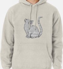books and cats and books and cats Pullover Hoodie