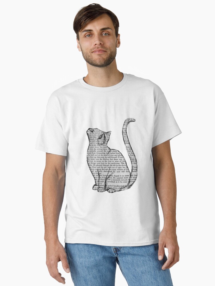 Thumbnail 1 von 7, Classic T-Shirt, Bücher und Katzen und Bücher und Katzen designt und verkauft von AUDREYHELLADOPE.