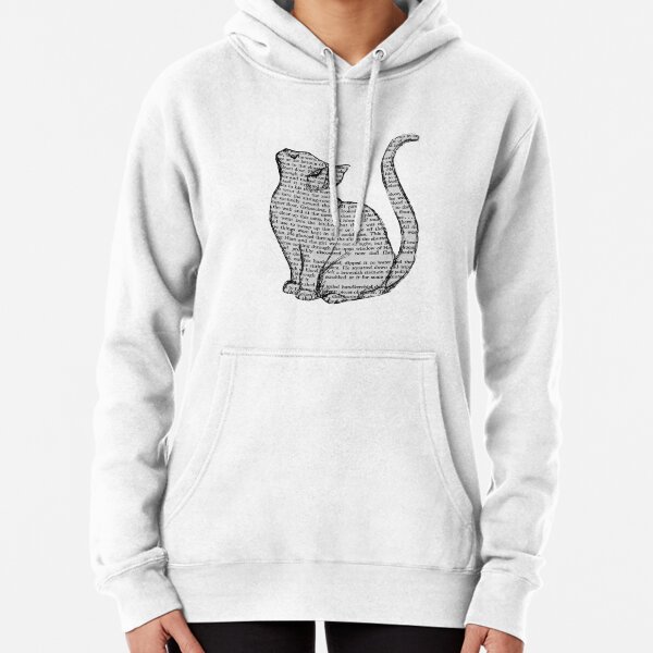 books and cats and books and cats Pullover Hoodie