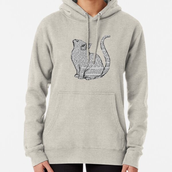 books and cats and books and cats Pullover Hoodie