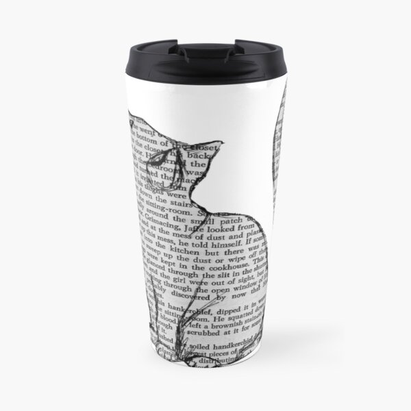 books and cats and books and cats Travel Mug