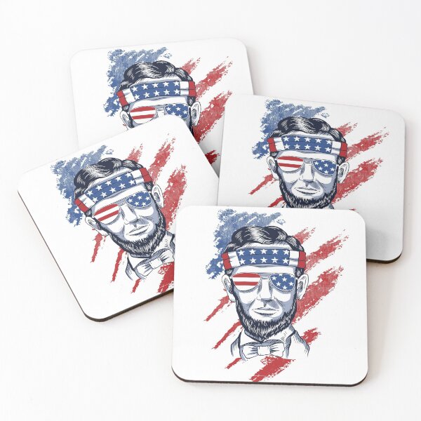 Item preview, Cool Lincoln With US Flag designed and sold by infleims.