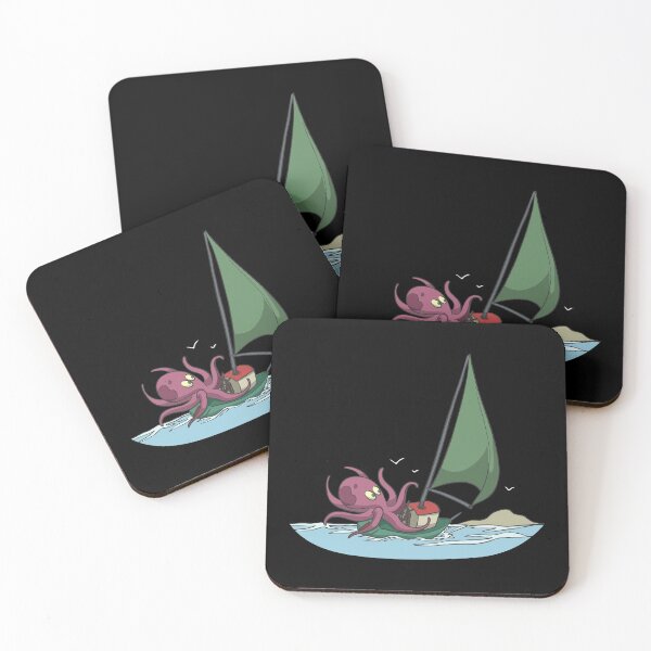Item preview, Sailing boat with octopus designed and sold by Monkey Ful.