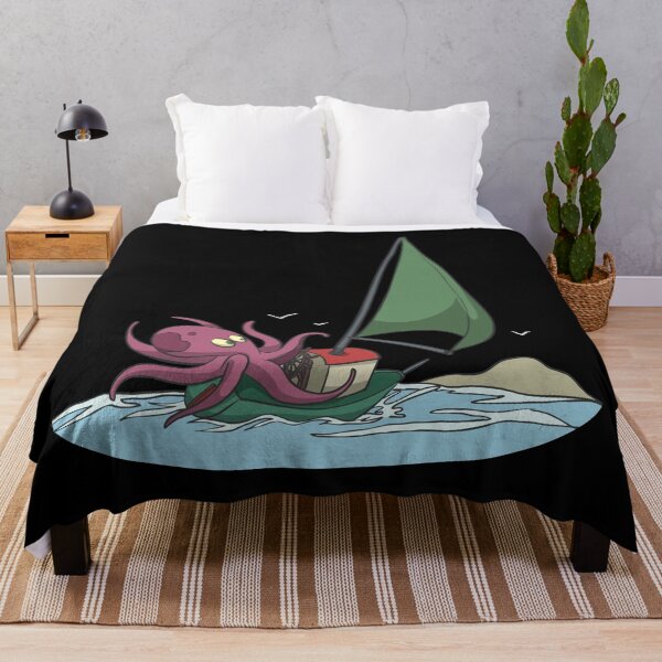 Item preview, Sailing boat with octopus designed and sold by Monkey Ful.