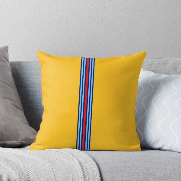 Item preview, Yellow Martini Racing Stripes Poster – Classic Livery Art designed and sold by Road To Track.