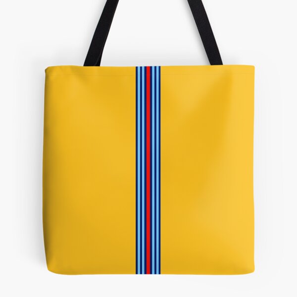 Item preview, Yellow Martini Racing Stripes Poster – Classic Livery Art designed and sold by Road To Track.