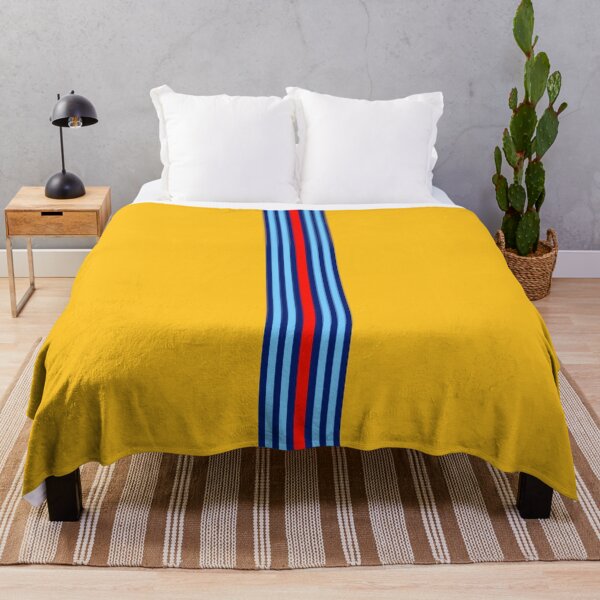 Item preview, Yellow Martini Racing Stripes Poster – Classic Livery Art designed and sold by Road To Track.