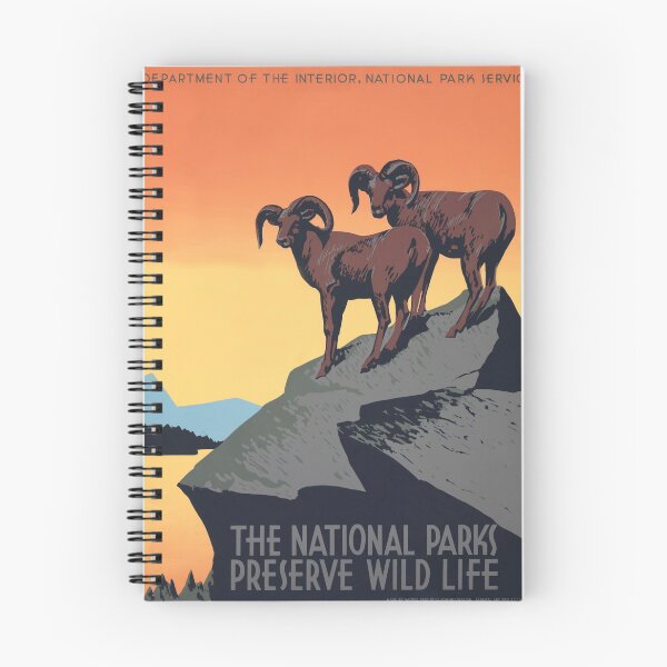 Item preview, The National Parks Preserve Wild Life WPA Works Progress Administration designed and sold by retroposters.