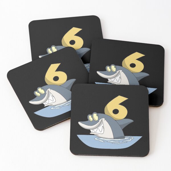 Item preview, Children's 6th birthday gift cute shark designed and sold by Monkey Ful.