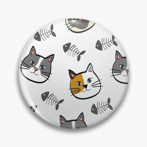 Item preview, Cats & Fish Bones, Cute Cats designed and sold by Customlyyoursco.