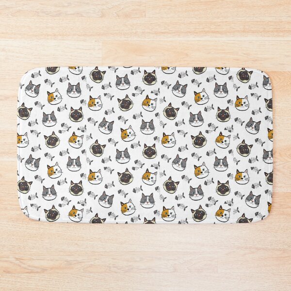Item preview, Cats & Fish Bones, Cute Cats designed and sold by Customlyyoursco.