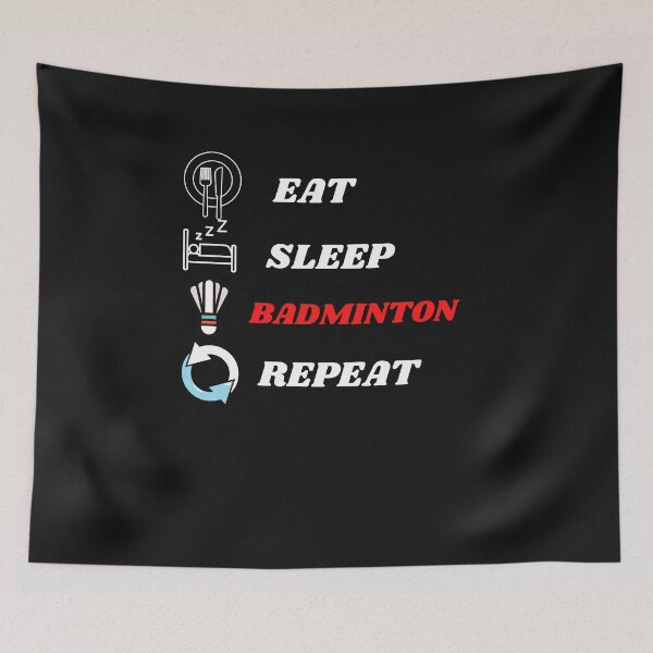 Item preview, Eat Sleep Badminton Repeat. Badminton Sport Coach designed and sold by loscustom1949.