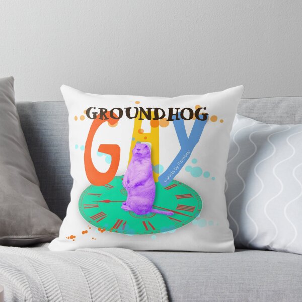 Item preview, "Groundhog Gay" Funny Film Movie Pun Design designed and sold by iTomboy and LGBTQ+.